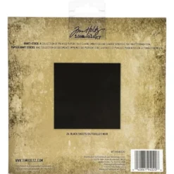 Idea-Ology Kraft Stock Cardstock Pad 8"X8" 24/Pkg-Blackout
