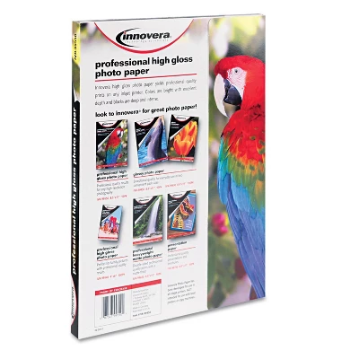 Innovera 8.5" X 11" High-Gloss Photo Paper (50 Sheets/Pack) 4 Innovera 8.5" X 11" High-Gloss Photo Paper (50 Sheets/Pack) - Image 2