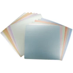 DCWV Single-Sided Cardstock Stack 12"X12" 48/Pkg-Metallic, 12 Colors/4 Each