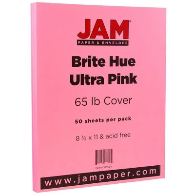 JAM Paper Brite Hue 65lb Cardstock Paper 8.5" X 11" 50pk 10 JAM Paper Brite Hue 65lb Cardstock Paper 8.5" X 11" 50pk - Image 8