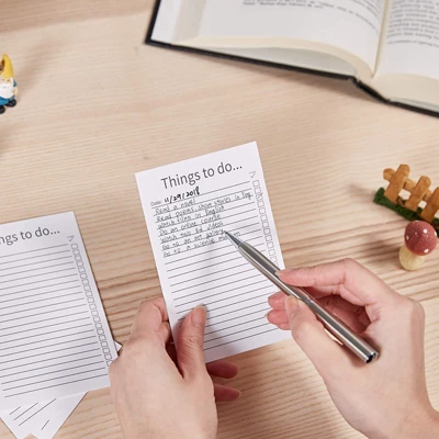 Paper Junkie 200-Pack White Things To Do Index Cards, Checklist Vertical Cardstock Paper, 3.2 X 5.1 In 4 Paper Junkie 200-Pack White Things To Do Index Cards, Checklist Vertical Cardstock Paper, 3.2 X 5.1 In - Image 2