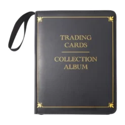 Bright Creations 9 Pocket Trading Card Binder With Removable Sleeves, Holds Up To 540 Cards, 14 X 11 In, Black & Gold Faux Leather -Paper Supplies Store GUEST b7a32071 08cf 4567 aee3 24e4cc66a0c1