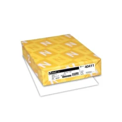 Neenah Paper Exact Index Card Stock 110 Lbs. 8-1/2 X 11 White 250 Sheets/Pack 40411