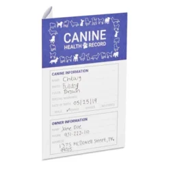 Juvale 24 Pack Puppy Vaccination Record Card, Dog Vaccine And Canine Health Booklets, 5 X 3.5 In -Paper Supplies Store GUEST bce31e3c 5f21 4f76 9eea 28df4c191e8e