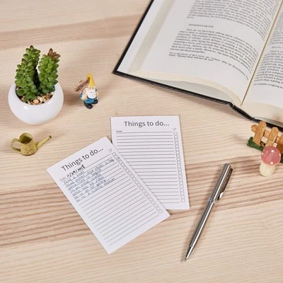 Paper Junkie 200-Pack White Things To Do Index Cards, Checklist Vertical Cardstock Paper, 3.2 X 5.1 In 3 Paper Junkie 200-Pack White Things To Do Index Cards, Checklist Vertical Cardstock Paper, 3.2 X 5.1 In