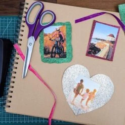 24-Sheet Paper Junkie Silver Glitter Craft Paper Single Sided 8.5" X 11"