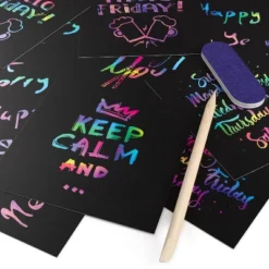 Arteza Scratch Notes, Rainbow - 202 Pack -Paper Supplies Store GUEST c3ce3e1d 0881 45f5 8b7e 488f98feaf6f