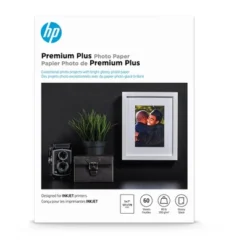 HP Premium Plus Photo Paper 80 Lbs. Glossy 5 X 7 60 Sheets/Pack CR669A