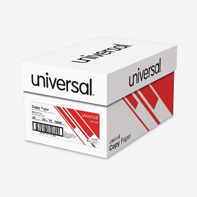 UNIVERSAL Copy Paper 92 Brightness 20lb 8-1/2 X 11 White 5000 Sheets/Carton 21200 3 UNIVERSAL Copy Paper 92 Brightness 20lb 8-1/2 X 11 White 5000 Sheets/Carton 21200