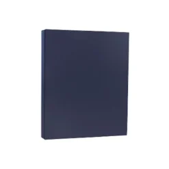 JAM Paper 80 Lb. Cardstock Paper 8.5" X 11" Navy Blue 250 Sheets/Ream (LEBA242B)
