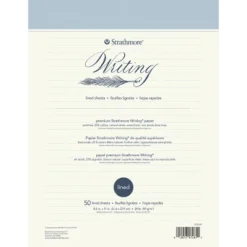 Strathmore Writing Pad Lined 8.5"X11"-50 Sheet 24lb Natural White