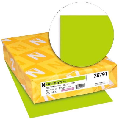Exact Color Copy Paper, 8-1/2 X 11 Inches, 20 Lb, Bright Green, 500 Sheets 3 Exact Color Copy Paper, 8-1/2 X 11 Inches, 20 Lb, Bright Green, 500 Sheets
