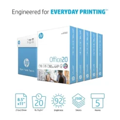 HP Office20 8.5" X 11" Multipurpose Paper 20 Lbs. 92 Brightness 664252