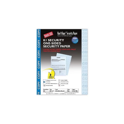 Blanks/USA 8 1/2 X 11 60 Lbs. K1 Features Box Security Paper Copy Blue KK12A1CPBL 3 Blanks/USA 8 1/2 X 11 60 Lbs. K1 Features Box Security Paper Copy Blue KK12A1CPBL