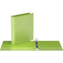 1.5" Premium Round Ring Binder 6pk Customizable View Lime Green - Easyview