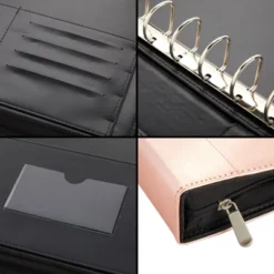 Juvale Rose Gold 7 Ring Business Checkbook Binder With Zipper For Checks, PU Leather, 15 X 11 X 2 In 15 Juvale Rose Gold 7 Ring Business Checkbook Binder With Zipper For Checks, PU Leather, 15 X 11 X 2 In -Paper Supplies Store GUEST d6d7c6a0 b5fe 4a7e a859 f9bed0c5ea5a