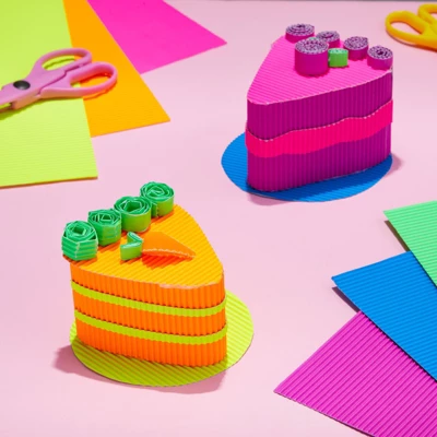 64 Pack Corrugated Cardboard Sheets For Arts And Crafts, School Projects, 8 Bright Colors, 8.3 X 11.8 In 4 64 Pack Corrugated Cardboard Sheets For Arts And Crafts, School Projects, 8 Bright Colors, 8.3 X 11.8 In - Image 2