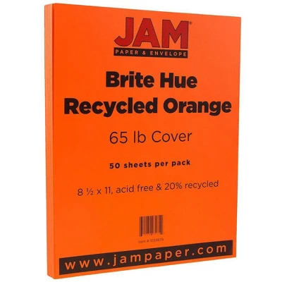 JAM Paper Brite Hue 65lb Cardstock Paper 8.5" X 11" 50pk 6 JAM Paper Brite Hue 65lb Cardstock Paper 8.5" X 11" 50pk - Image 4