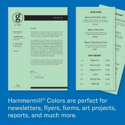 Hammermill Colors Multipurpose Paper 24 Lbs 8.5" X 11" Green 104380 16 Hammermill Colors Multipurpose Paper 24 Lbs 8.5" X 11" Green 104380 -Paper Supplies Store GUEST e0d8177c 2c50 4d54 9ff2 6b1fd41d0c83