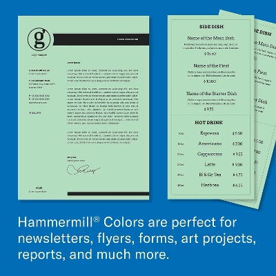 Hammermill Colors Multipurpose Paper 24 Lbs 8.5" X 11" Green 104380 9 Hammermill Colors Multipurpose Paper 24 Lbs 8.5" X 11" Green 104380 - Image 7