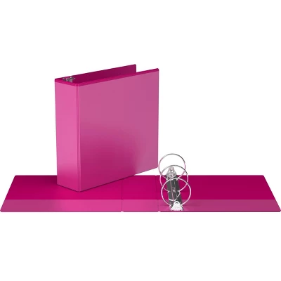 3" Premium Round Ring Binder 6pk Customizable View Pink - Easyview 3 3" Premium Round Ring Binder 6pk Customizable View Pink - Easyview