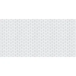 Fadeless Bulletin Board Art Paper, White Subway Tile, 48" X 50', 1 Roll