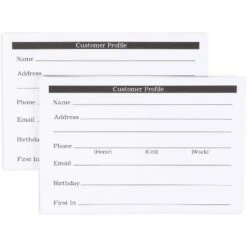 Okuna Outpost 100 Pack Customer Profile Cards For Office And Business (4 X 6 In) -Paper Supplies Store GUEST e3c5b38b 4733 43cc bf50 1ae4ab01bb13