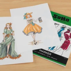 SoHo Urban Artist 90 GSM Marker Paper Pad 9x12 In 50-Sheets, White