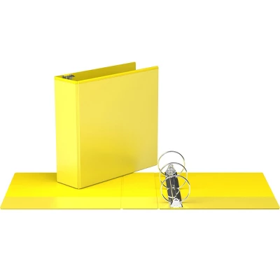 3" Premium Round Ring Binder 6pk Customizable View Yellow - Easyview 3 3" Premium Round Ring Binder 6pk Customizable View Yellow - Easyview