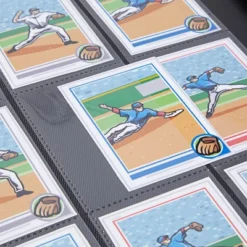 Bright Creations 9 Pocket Trading Card Binder With Zipper, Holds Up To 360 Cards, 14 X 11 In, Black & Gold Faux Leather -Paper Supplies Store GUEST eb050a44 e0f7 4c94 b26f ba4ca80e2245