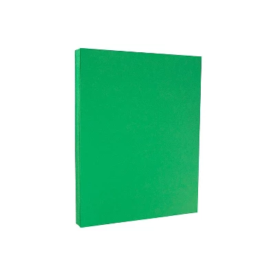 JAM Paper Smooth Colored Paper 24 Lbs. 8.5 X 11 Green Recycled 50 Sheets/Pack (104083A) 3 JAM Paper Smooth Colored Paper 24 Lbs. 8.5 X 11 Green Recycled 50 Sheets/Pack (104083A)