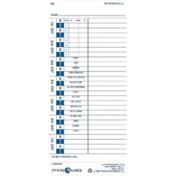 Pyramid Time Systems Pyramid Time Cards For 3000HD 3500 3550SS 3600SS 3700 Time Clocks 100/Pack -Paper Supplies Store GUEST f4ab5a4b 87c0 44d8 aa7e 1031bcfc8cfb