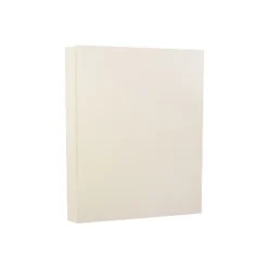 JAM Paper Strathmore 80lb Cardstock 8.5 X 11 Coverstock Natural White Linen 144010