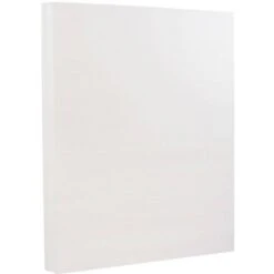 JAM Paper 8.5"x11" Strathmore Extra Heavy Weight Cardstock 130lb 25 Sheets Bright White Wove