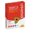 UNIVERSAL 30% Recycled Copy Paper 92 Brightness 20lb 8 1/2 X 11 White 5000/Carton 20030