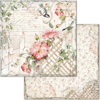 Stamperia Double-Sided Paper Pad 12"X12" 10/Pkg-House Of Roses, 10 Designs/1 Each 3 Stamperia Double-Sided Paper Pad 12"X12" 10/Pkg-House Of Roses, 10 Designs/1 Each