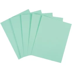 Staples 67 Lb. Cardstock Paper 8.5" X 11" Green 250 Sheets/Pack (82995) 14839